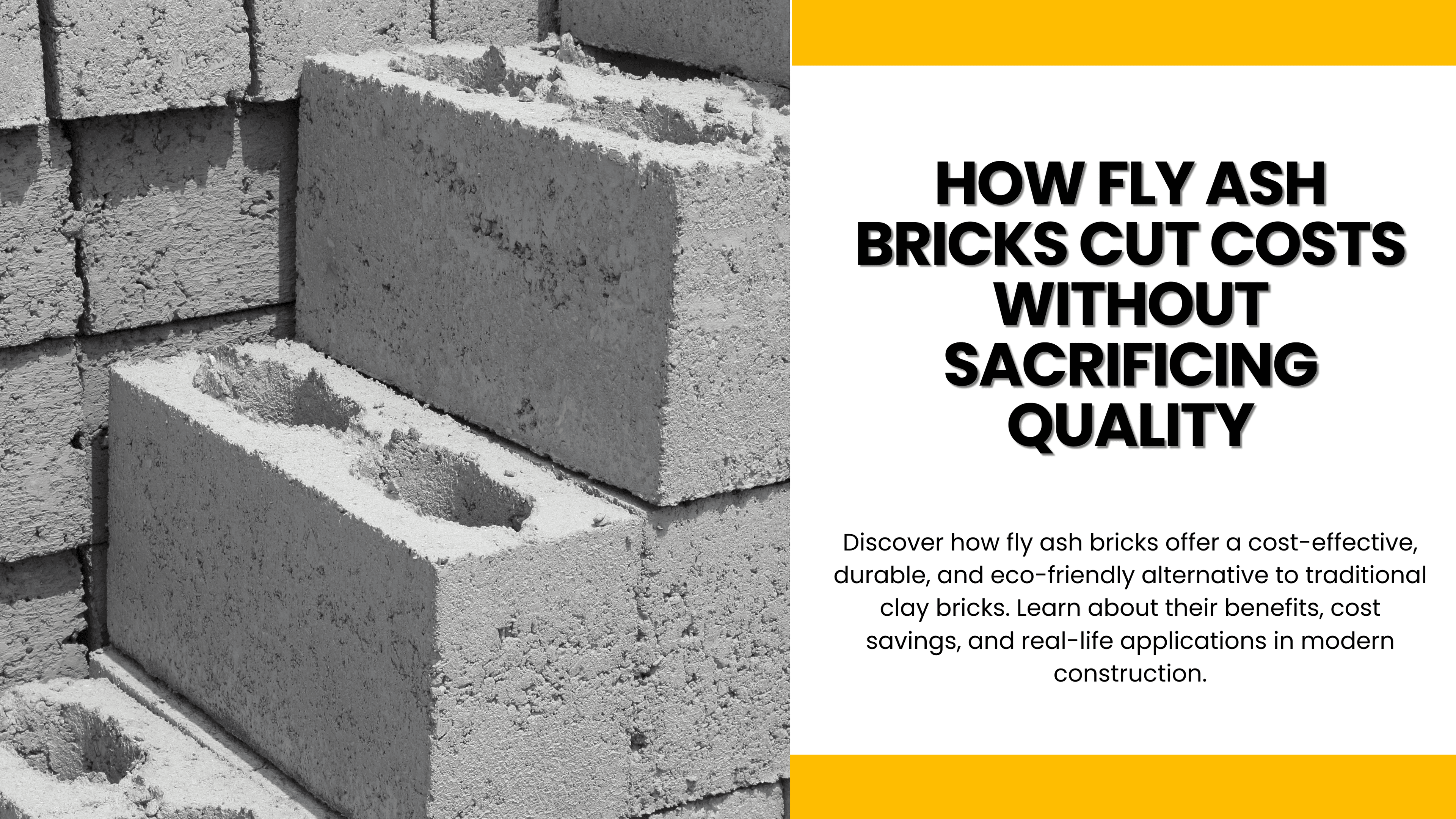 How Fly Ash Bricks Cut Costs Without Sacrificing Quality
