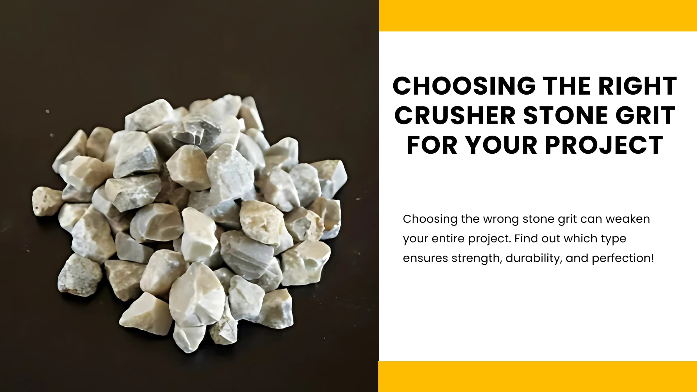 Crusher Stone Grit | Types of stone grit | Uses of crusher stone grit | Stone grit supplier in Udaipur | Stone grit sizes