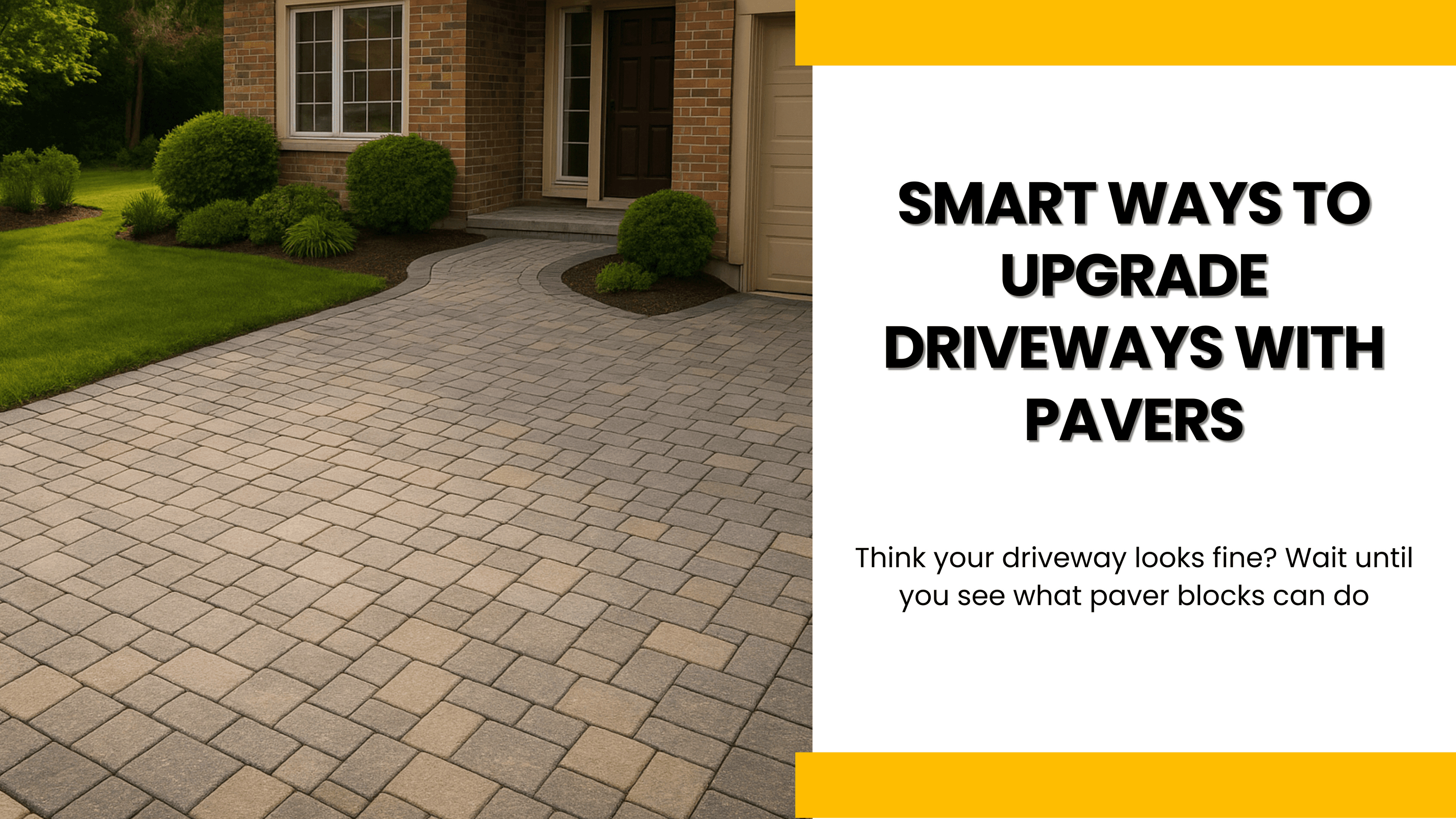 Smart Ways to Upgrade Driveways with Pavers