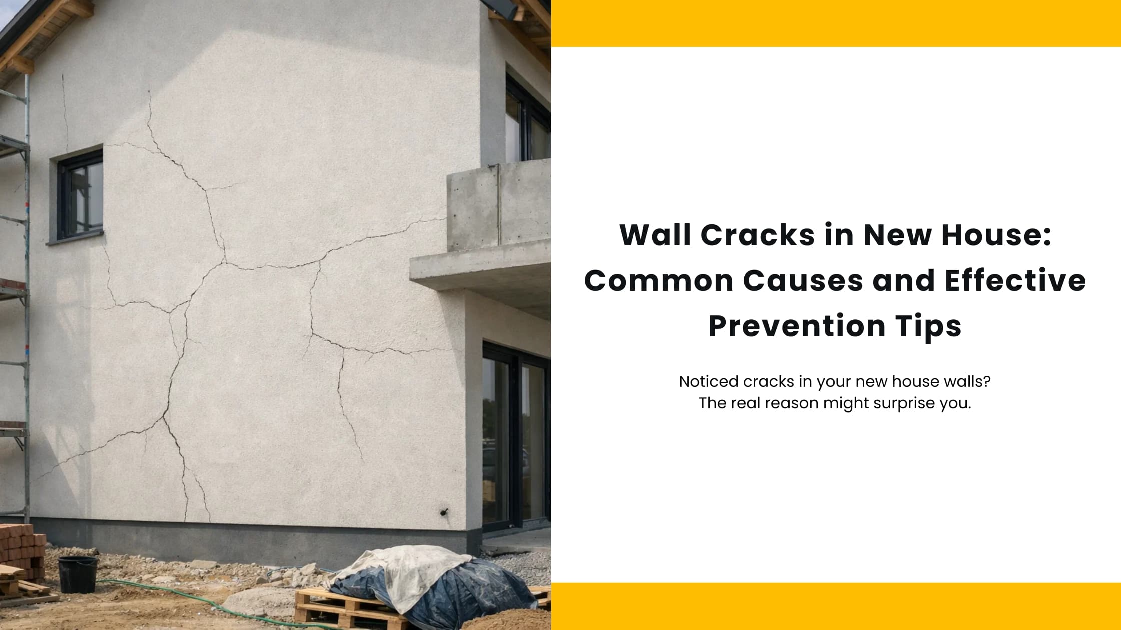 wall cracks in new house || causes of wall cracks in new house || why cracks appear in walls || how to prevent wall cracks || cracks in walls after construction