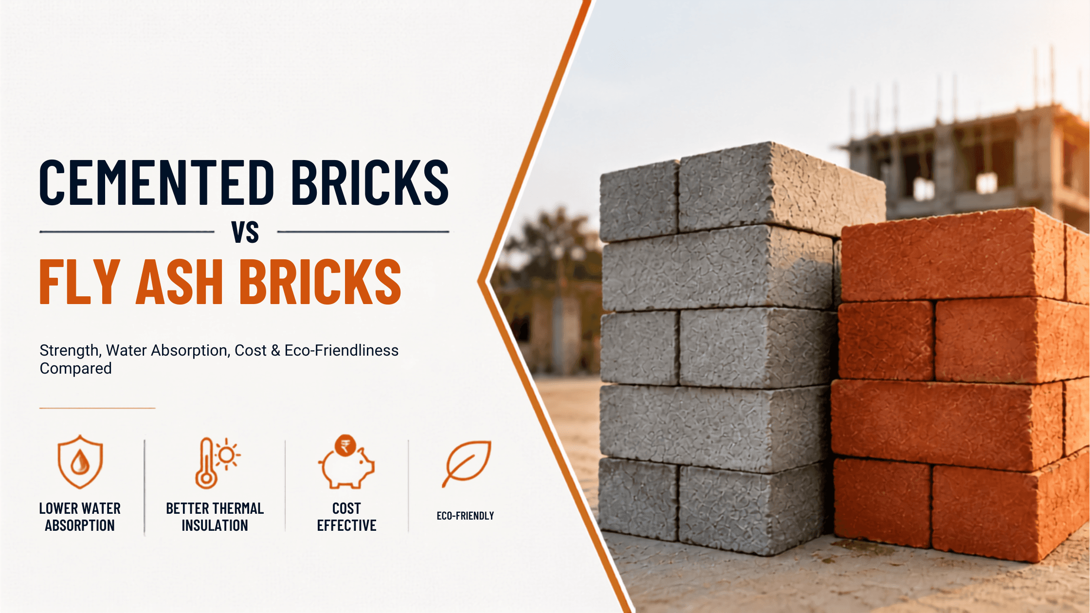 Cemented Bricks vs Fly Ash Bricks Which is Better for Construction in Rajasthan's Climate