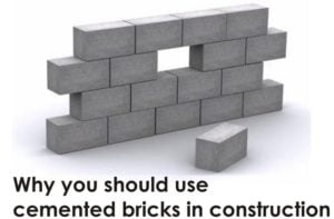 cemented bricks