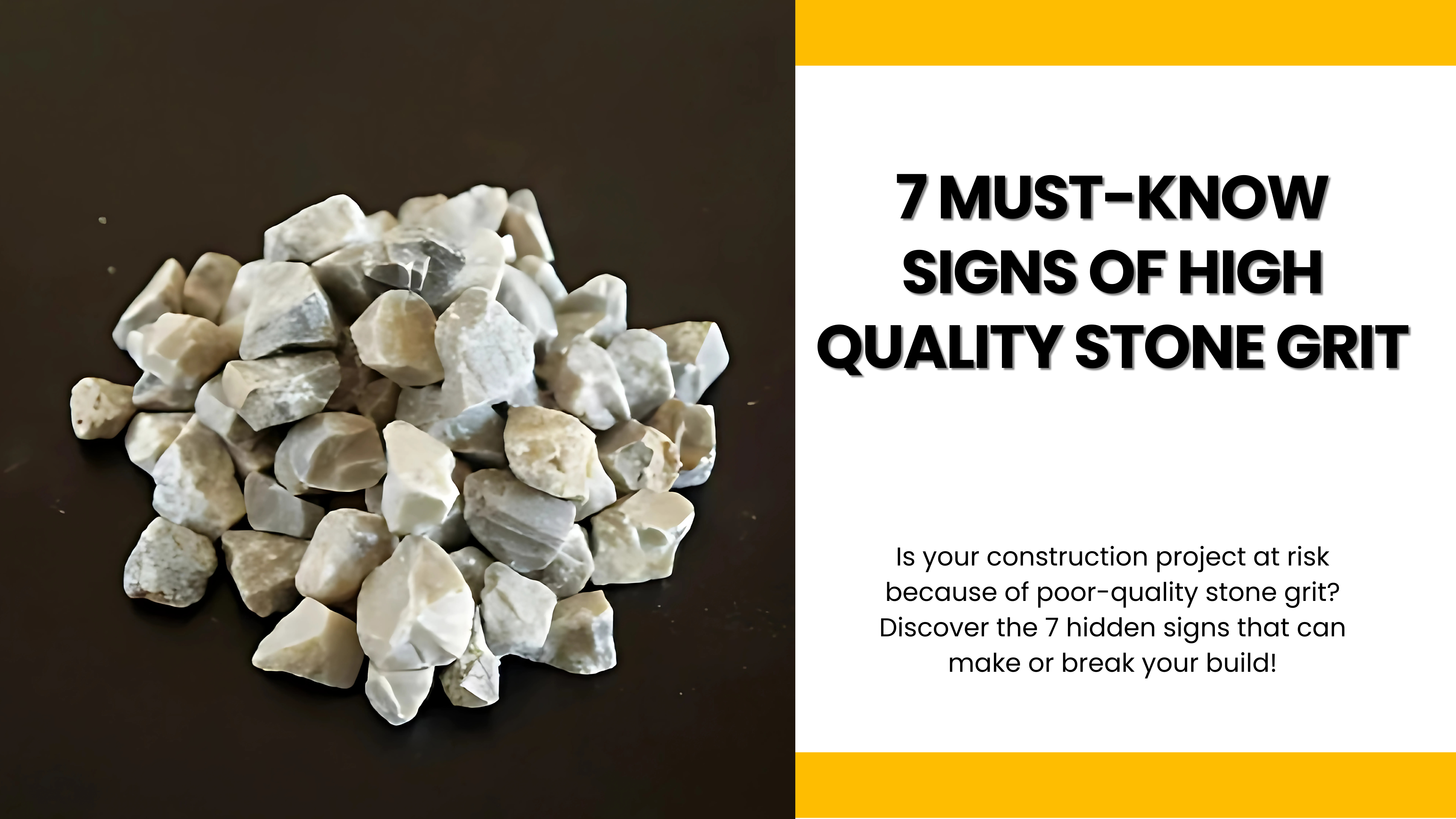 7 Must Know Signs of High Quality Stone Grit || crusher stone grit