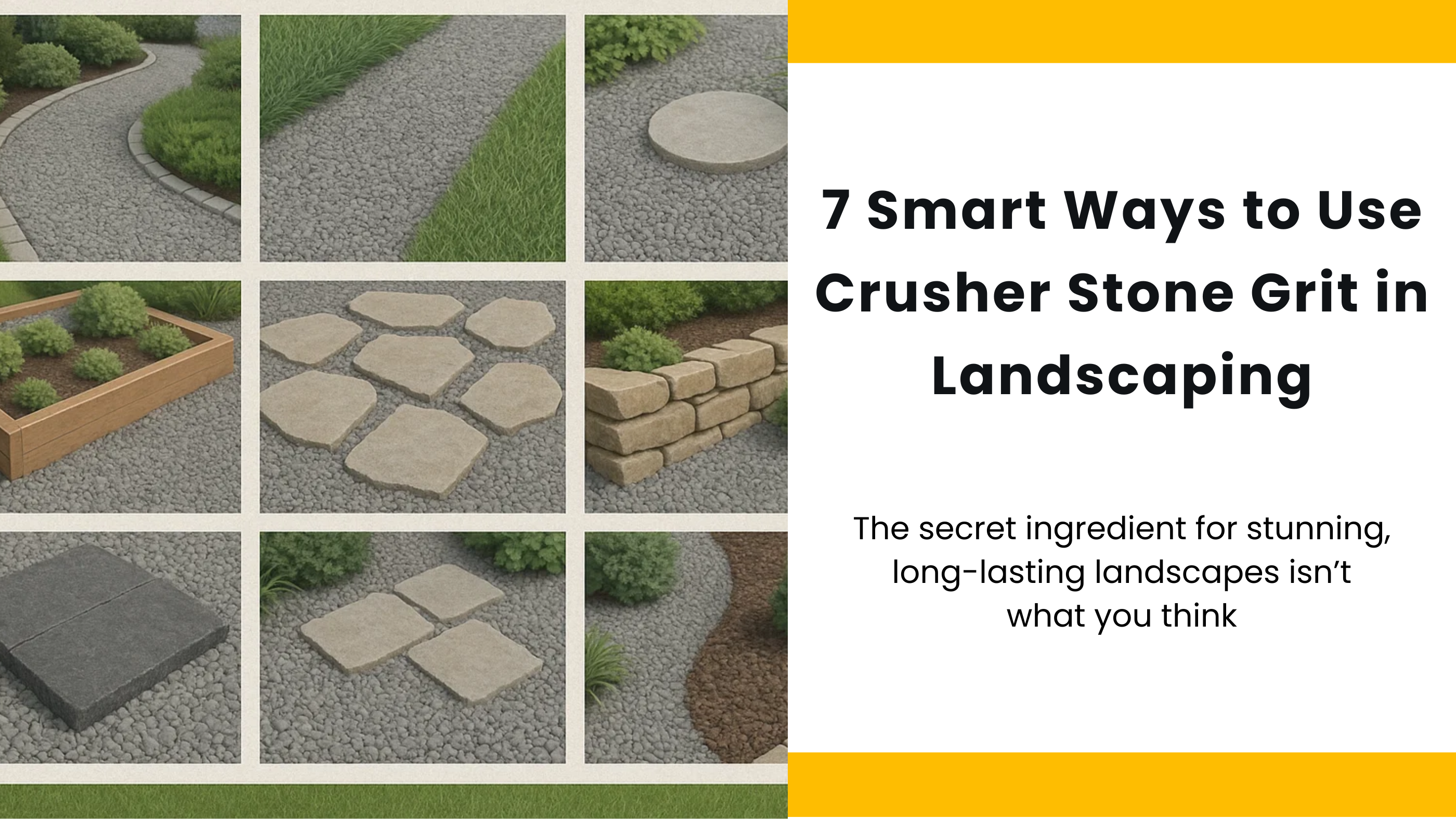 Smart Ways to Use Crusher Stone Grit